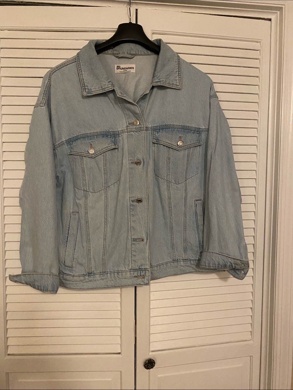 No Boundaries Light Blue Denim Jacket